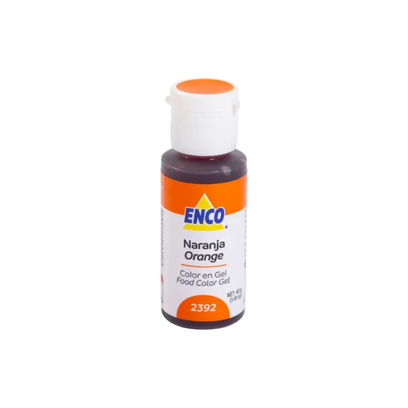 Colorante en Gel ENCO Naranja presentación 40g uso profesional