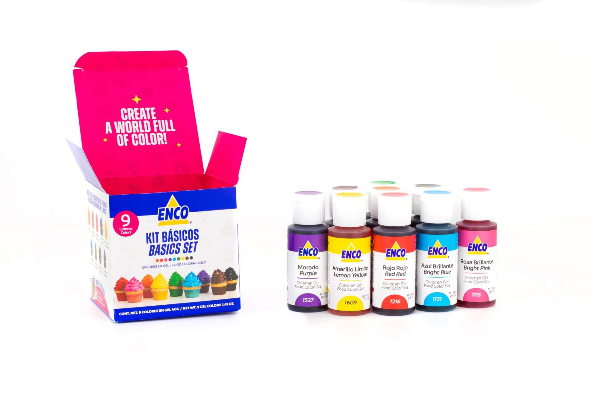 Kit 9 Colores Básicos en Gel de 40g - Imagen 2