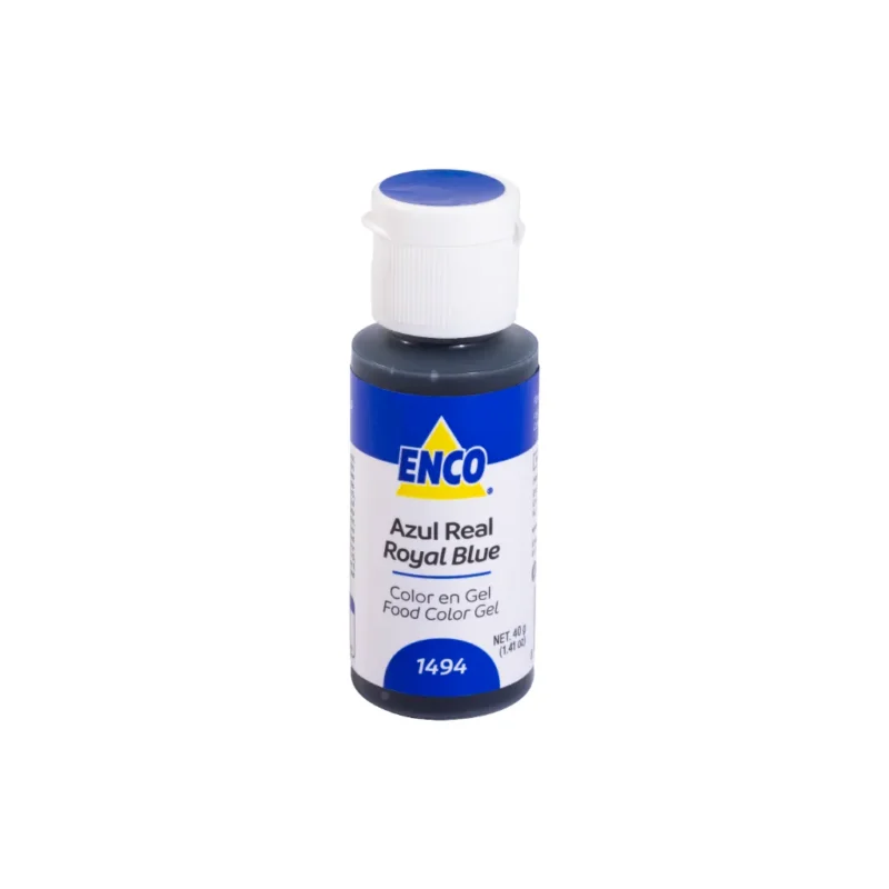 Colorante en Gel ENCO Azul Real presentación 40g uso profesional