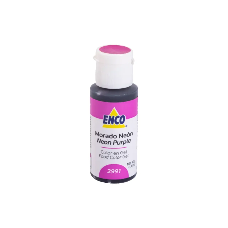 Colorante en Gel ENCO Moradón Neón presentación 40g uso profesional