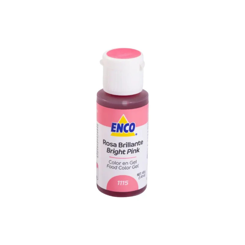 Colorante en Gel ENCO Rosa Brillante presentación 40g uso profesional