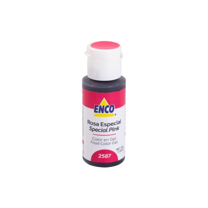 Colorante en Gel ENCO Rosa Especial presentación 40g uso profesional