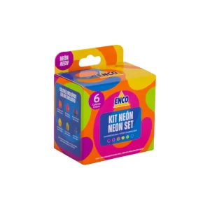 Kit 6 colores en gel neón ENCO 20g Ecuador