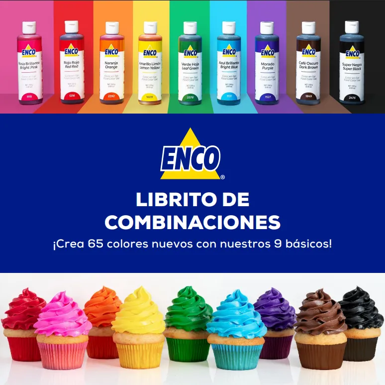Dale Vida a tus Postres: Descubre el Mundo de los Colores en Gel ENCO 2 descarga libro de combinaciones enco