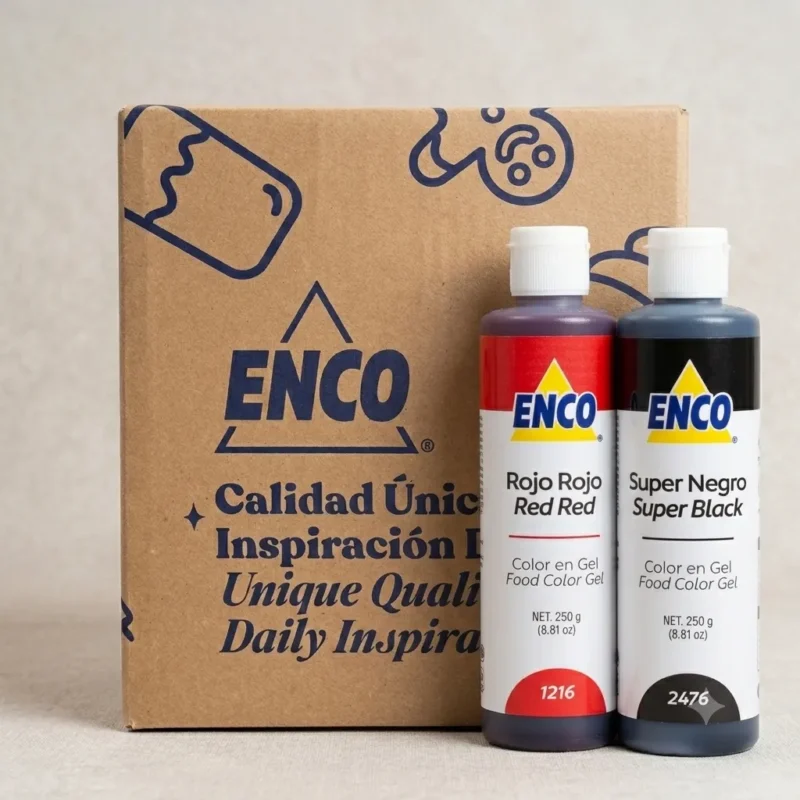 Kit de 9 colorantes en gel enco 250g